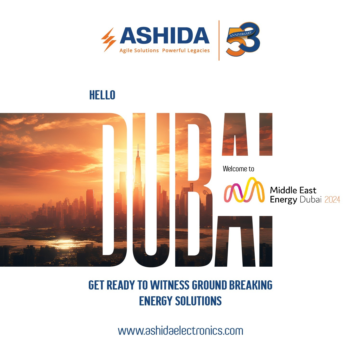 Ashida Electronics Set to Showcase Cutting-Edge Power Solutions at Middle East Energy 2024